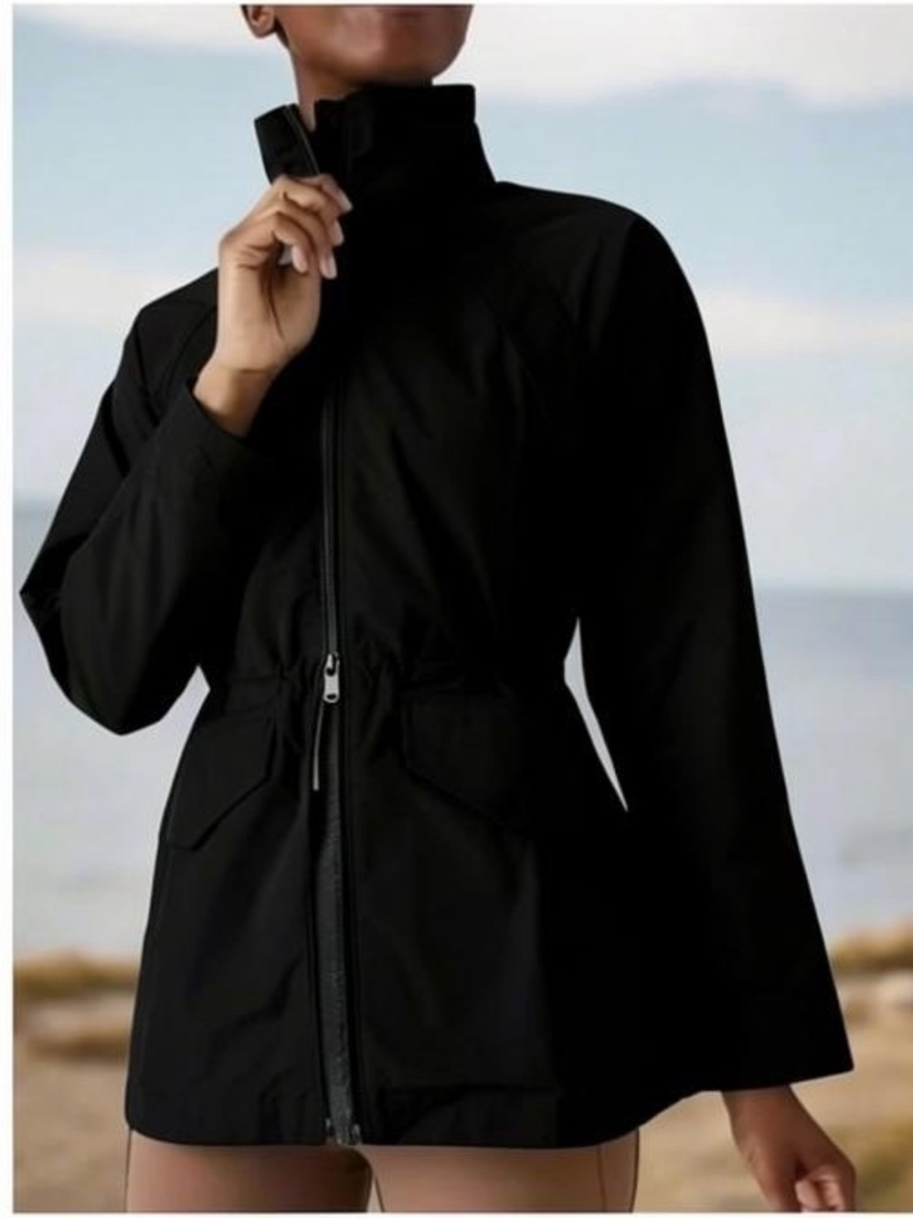 ATHLETA Westerly Jacket Women
Black Anorak
Waterproof
Sz S